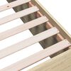 vidaXL Bedframe bewerkt hout sonoma eikenkleurig 100x200 cm