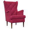 vidaXL Fauteuil Wijnrood Fluweel