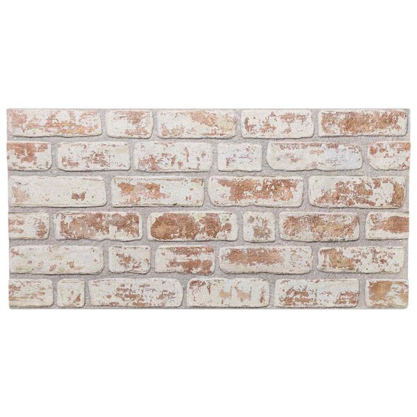 vidaXL Wandpanelen 10 pcs Rood en Wit 100 x 50 cm EPS-schuim