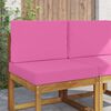 vidaXL Buiten bankkussen 2 pcs Roze Polyester