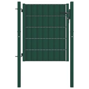 vidaXL Hekpoort PVC en staal 100x81 cm Groen