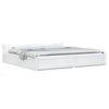 vidaXL Bedframe met lades wit 180x200 cm Super King Size