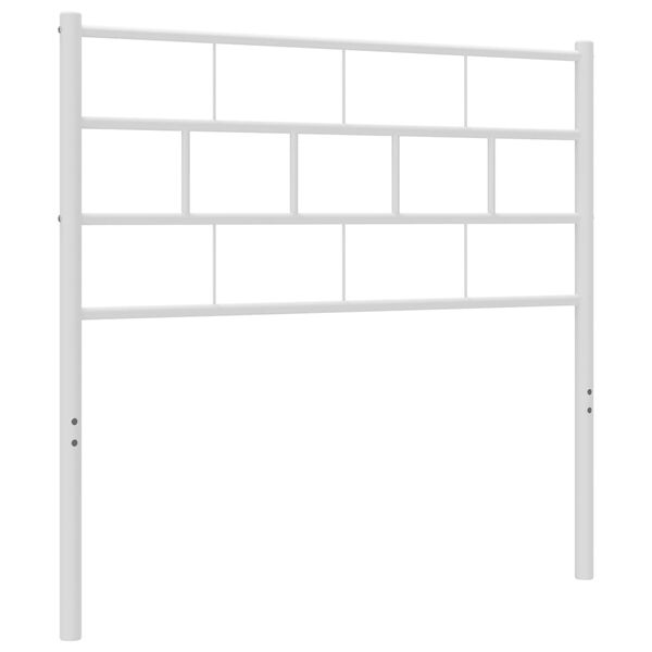 vidaXL Vervangend hoofdbord 90 cm metaal wit