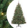 vidaXL Kunstmatige Inklapbare Kerstboom Groen 180 cm PVC en Metaal