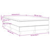 vidaXL Boxspring met matras kunstleer grijs 120x190 cm
