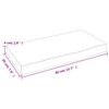 vidaXL Wandschap 40x20x4 cm onbehandeld massief eikenhout