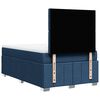 vidaXL Boxspring met matras stof blauw 120x190 cm
