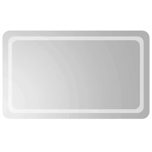 vidaXL LED Badkamer Spiegel Transparant 100 x 60 cm gehard glas