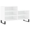 vidaXL Schoenenkast 102x36x60 cm bewerkt hout hoogglans wit