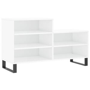 vidaXL Schoenenkast 102x36x60 cm bewerkt hout hoogglans wit