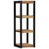 vidaXL Wandschap 35x35x100 cm massief ruw mangohout