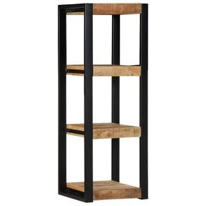 vidaXL Wandschap 35x35x100 cm massief ruw mangohout