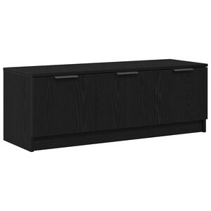 vidaXL TV-kast Zwart Eiken 102 x 35 x 36,5 cm Bewerkt hout
