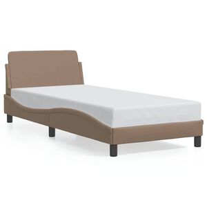 vidaXL Bedframe "Dover" kunstleer cappucinnokleurig 80x200 cm