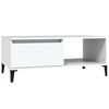 vidaXL Salontafel 90x50x36,5 cm bewerkt hout wit