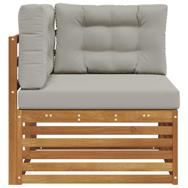 vidaXL Buiten Hoek Sofa Massief Acaciahout Naturel