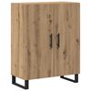 vidaXL Hoge kast 2 pcs artisanaal eikenkleurig Bewerkt hout