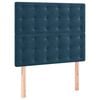 vidaXL Hoofdbord donkerblauw 90x5x118/128 cm fluweel