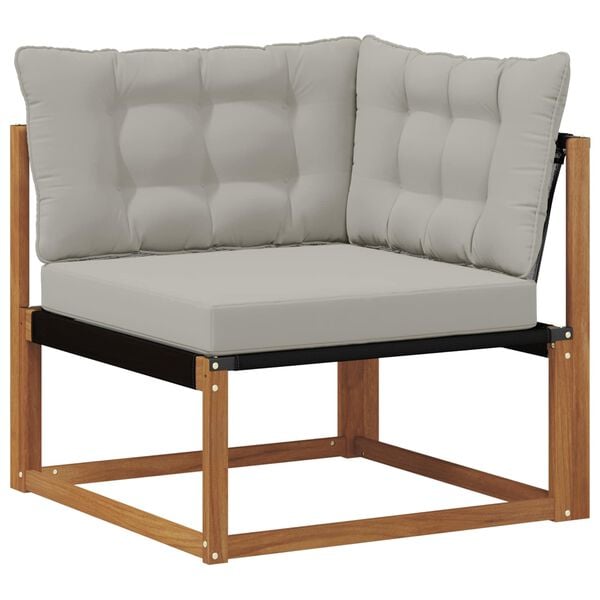 vidaXL Buiten Hoek Sofa Massief Acaciahout Naturel