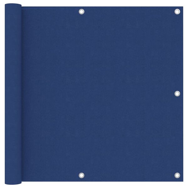 vidaXL Balkonscherm 90x400 cm oxford stof blauw