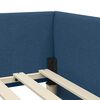 vidaXL Hoekbedframe met hoofdeinde Blauw 100 cm x 200 cm Fluweel