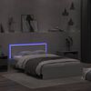 vidaXL Bedframe met hoofdeinde en LED wit 120x200 cm