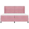 vidaXL Boxspringbed met matras Roze 200 x 200 cm Polyester
