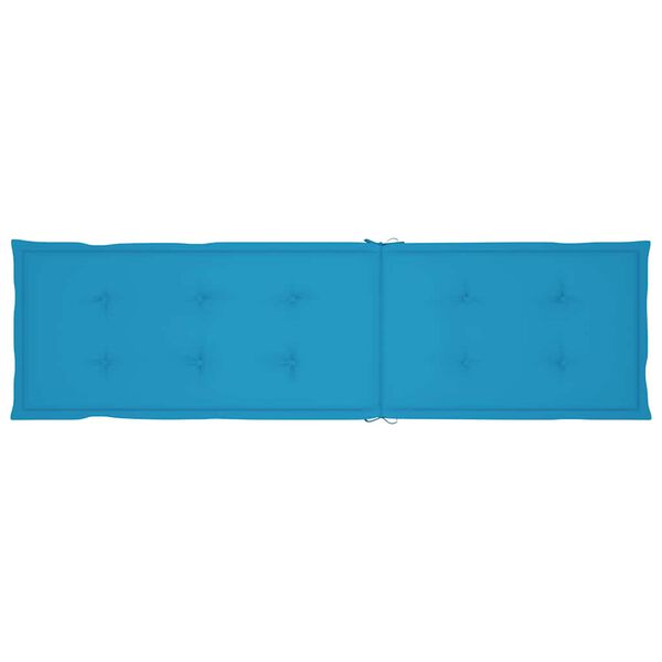 vidaXL Terrasstoelkussen (75+105)x50x4 cm blauw