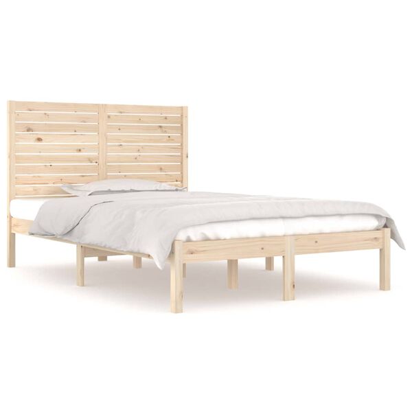 vidaXL Bedframe massief hout 140x190 cm