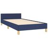 vidaXL Bedframe met hoofdeinde zonder matras 80x200 cm stof blauw
