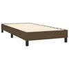 vidaXL Boxspring met matras en LED stof donkerbruin 80x200 cm