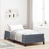 vidaXL Boxspringbed met matras Donkergrijs 90 x 210 cm Stof