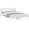 vidaXL Bedframe met hoofdeinde Wit 140 x 200 cm Massief grenenhout