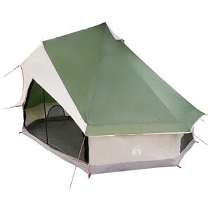 vidaXL Tipi Tent met dak met opslag Groen 400 x 346 x 250 cm taft