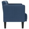vidaXL Loveseat bank blauw 111 cm stof