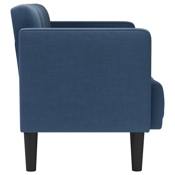vidaXL Loveseat bank blauw 111 cm stof