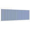 vidaXL Inklapbaar Zonnescherm Blauw en Wit 400 &times; 300 cm