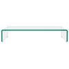 vidaXL TV-meubel/monitorverhoger transparant 60x25x11 cm glas