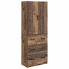 vidaXL Kastenset 2 pcs Oud hout 66 x 34,5 x 87 cm Bewerkt hout