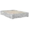 vidaXL Bedframe met hoofdeinde Beton Grijs 135 x 190 cm Bewerkt hout