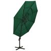 vidaXL Parasol 4-laags met aluminium paal 3x3 m groen