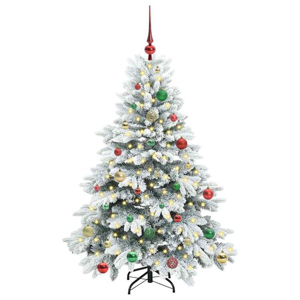 vidaXL Kunstkerstboom met 150 LED met standaard Wit 150 cm PE en PVC
