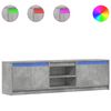 vidaXL Tv-meubel met LED 180x34x50 cm bewerkt hout betongrijs
