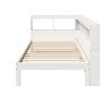 vidaXL Bed met boekenkast zonder matras grenenhout wit 75x190 cm