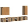 vidaXL TV Wandkast Set Wandgemonteerd 6 pcs Artisan Eiken