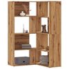 vidaXL Boekenkast 4-laags hoek 85x85x140 cm hout artisanaal eikenkleur