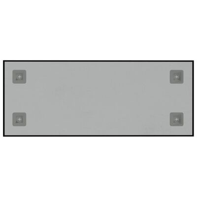 vidaXL Magneetbord voor aan de wand 50x20 cm gehard glas zwart
