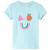vidaXL Kindershirt 116 lichtzeeblauw