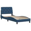 vidaXL Bedframe zonder matras 90x200 cm stof blauw