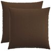 vidaXL Kussensloop 2 st HEERLEN Bruin 55 x 55 cm Stof